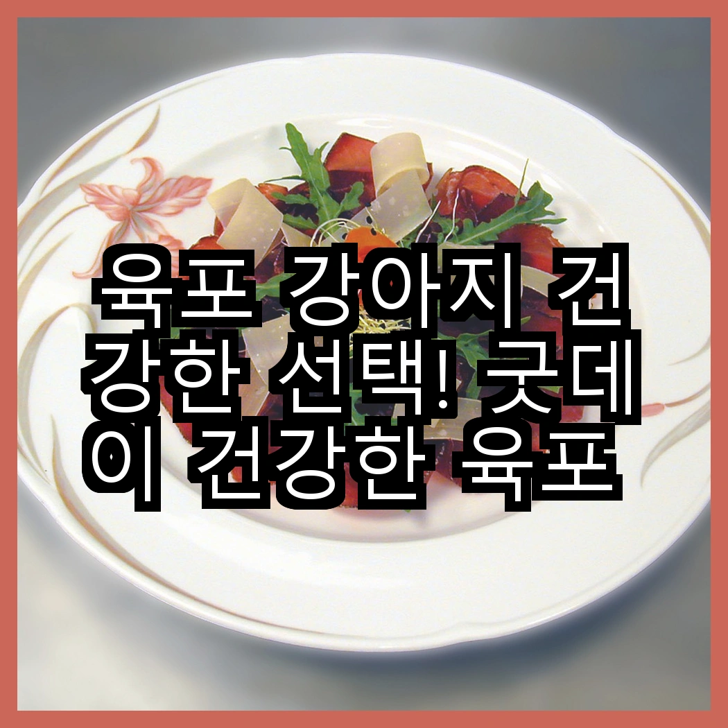 육포 강아지 건강한 선택! 굿데이 건강한 육포 간식 vs 굿데이 강아지 건강한 육포, 어떤 것이 더 좋을까요? 썸네일