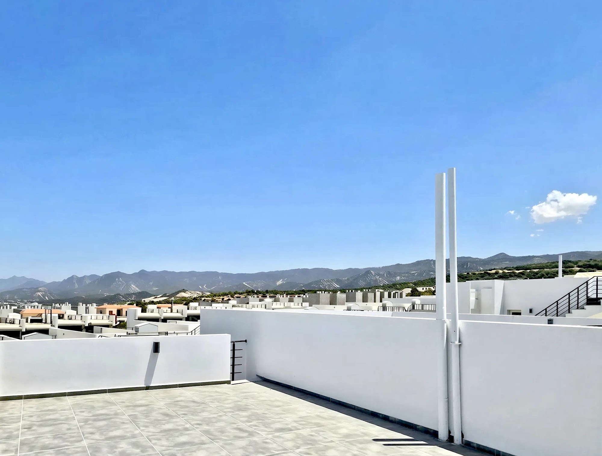 Dachterrasse mit Bergpanorama