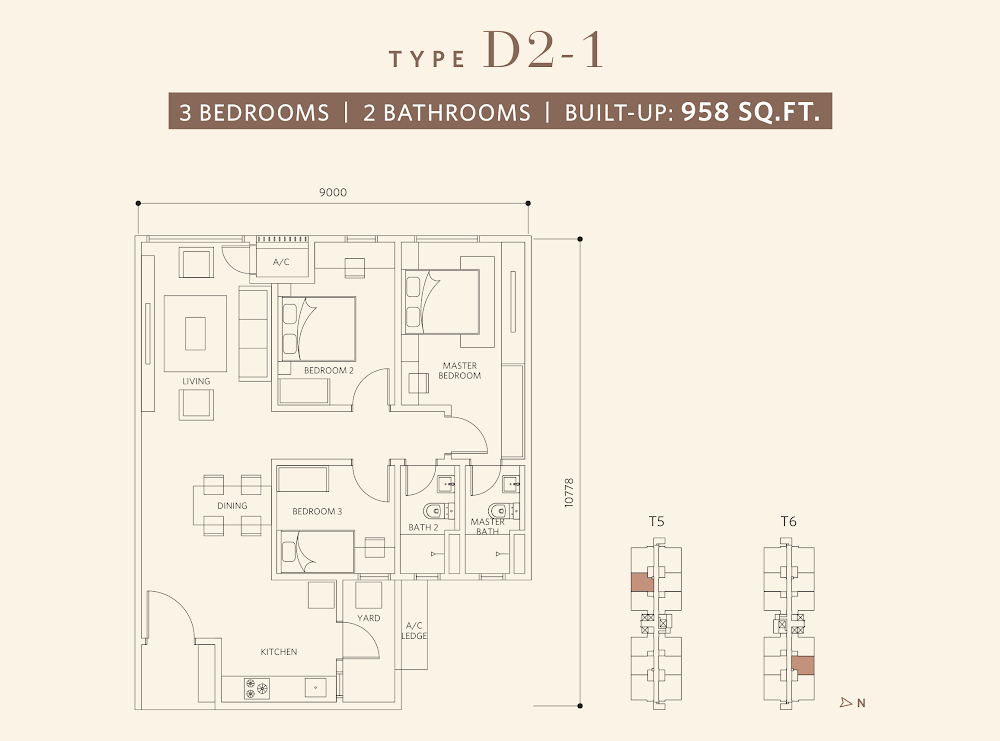 Sanderling 2 @ Lakefront Residence floor plan