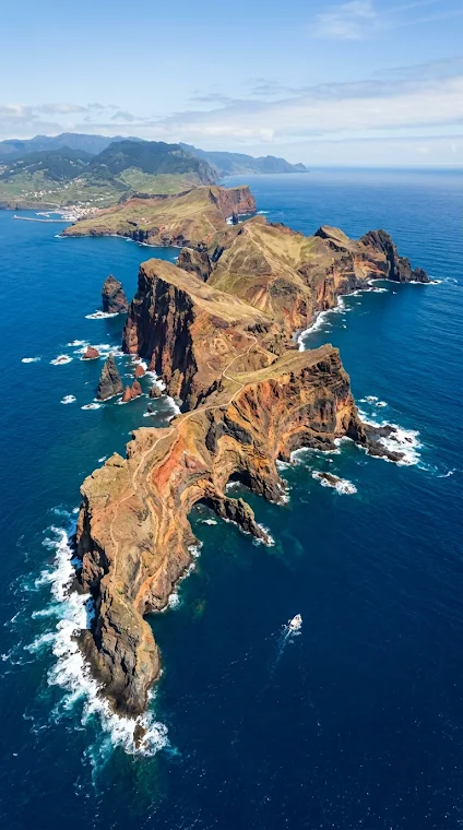 Aerial View of Ponta de São Lourenço, Madeira