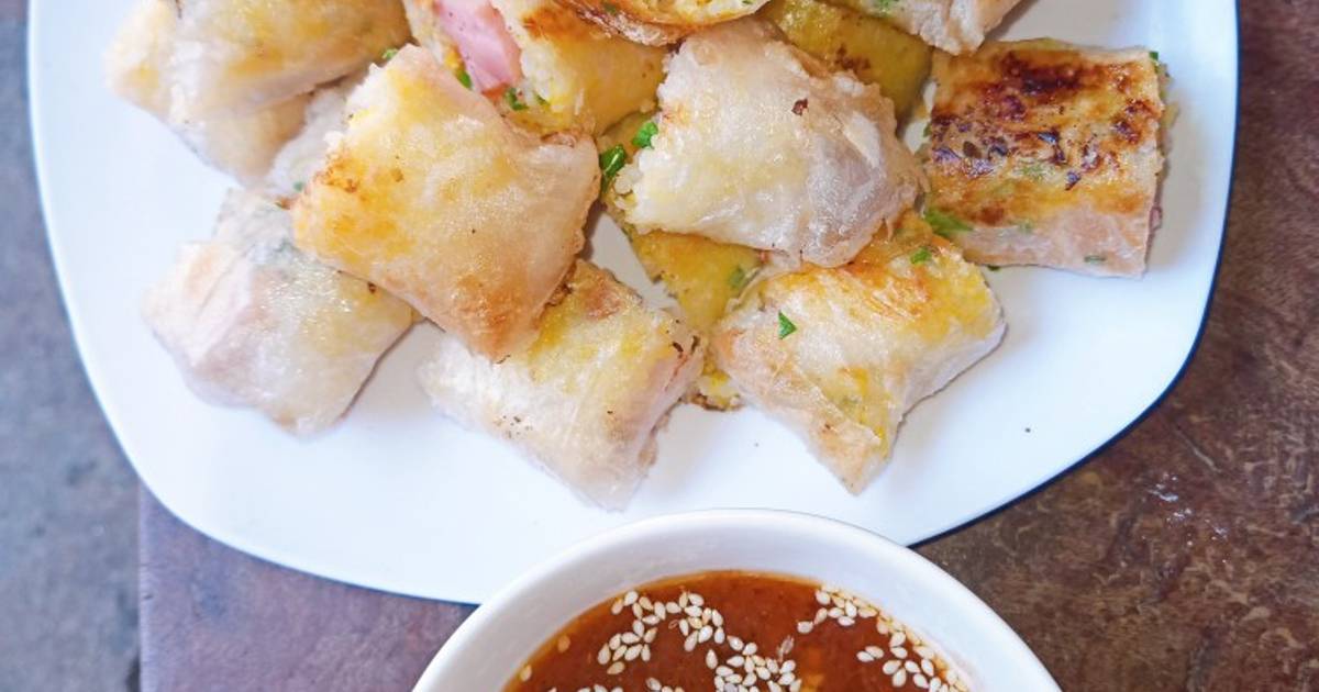 Cơm cuộn bánh đa nem chiên