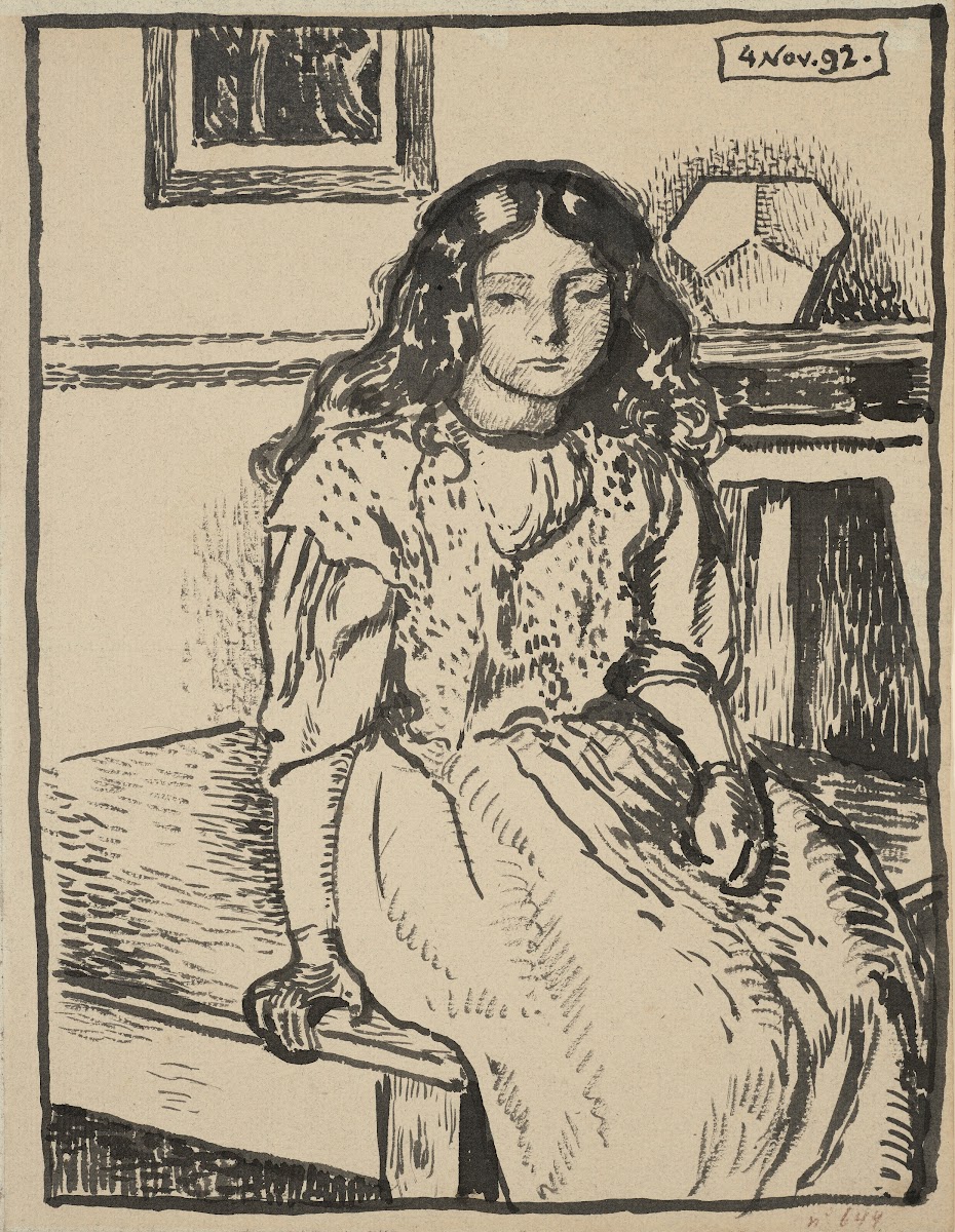 Jeune fille assise 1892
