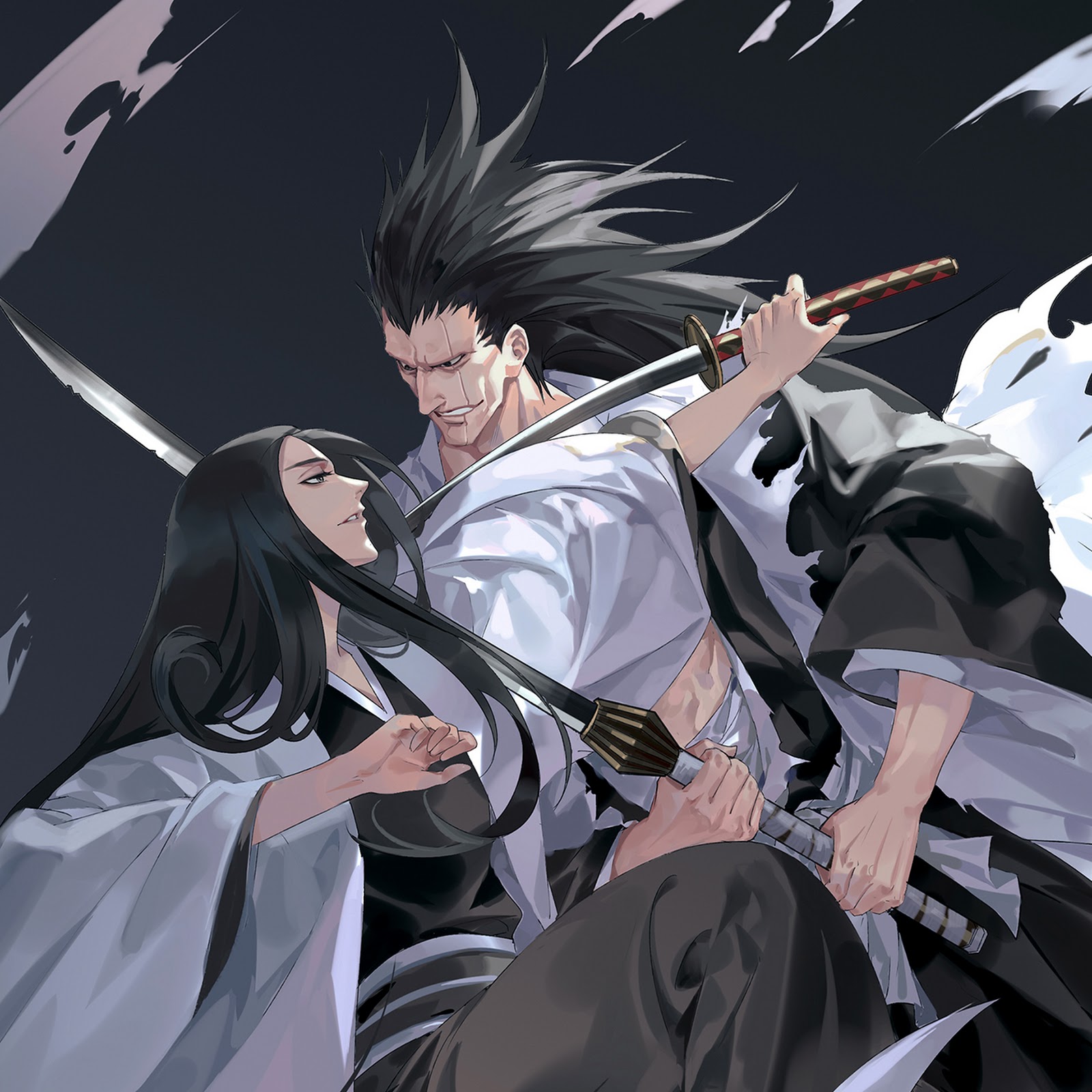 Download Bleach Anime, Kenpachi, Yachiru, Soul Reapers Full HD iPhone