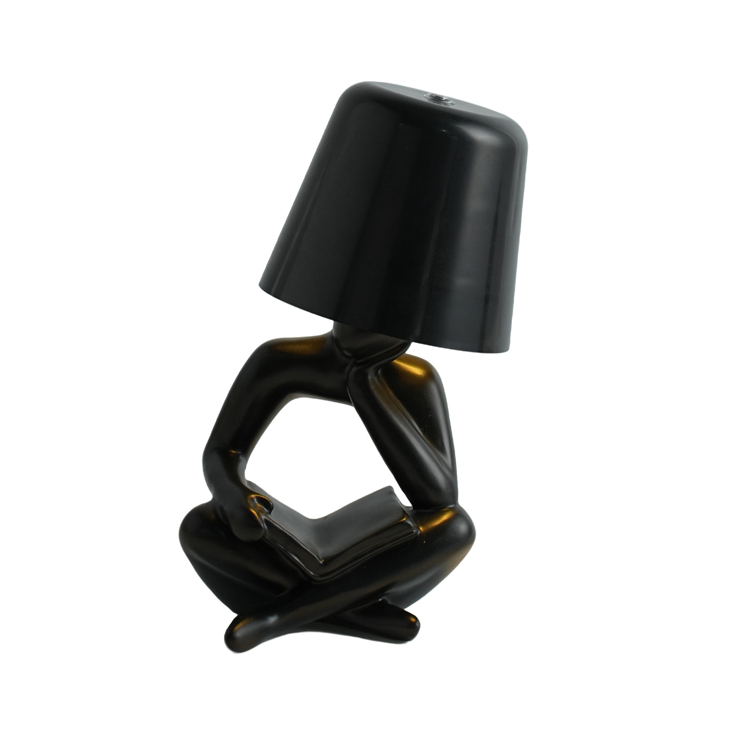 Abstrakte Lesefigur Tischlampe
