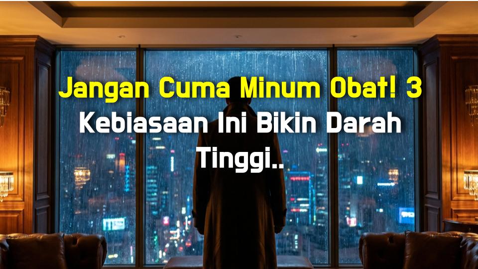 Jangan Cuma Minum Obat! 3 Kebiasaan Ini Bikin Darah Tinggi MELEDAK