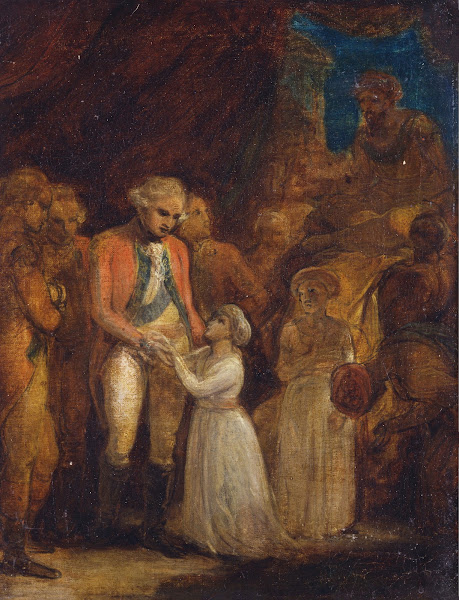 The Two Sons of Tipu Sahib Sultan of Mysore Being Handed over as Hostages to Gen