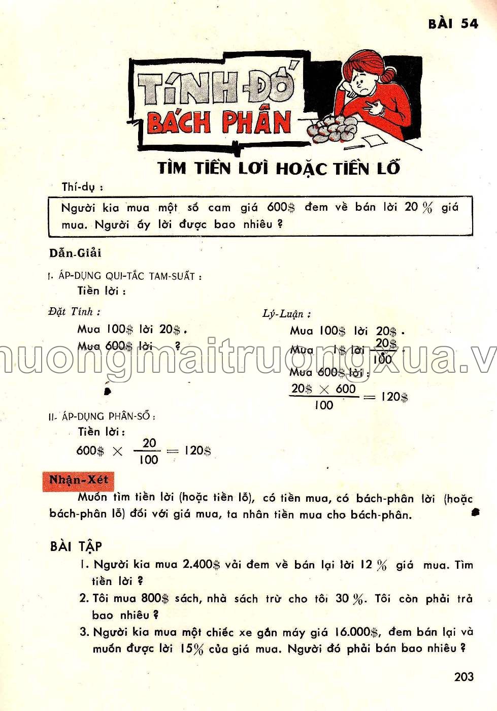 Toán pháp lớp 5 (1970) - Trang 202
