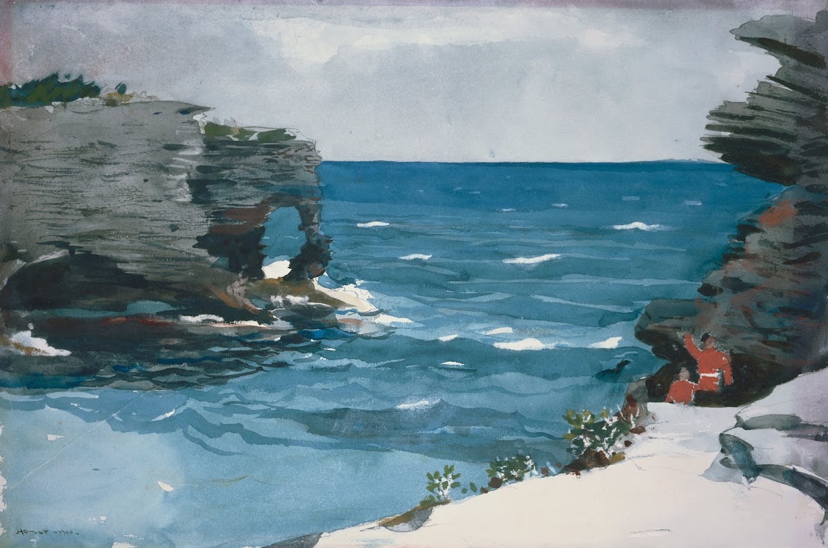 Rocky Shore Bermuda 1900