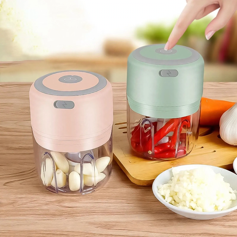 Portable electric chopper, cordless