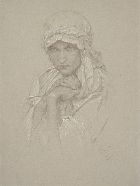 Portrait of the Artists Daughter in Slavic Dress