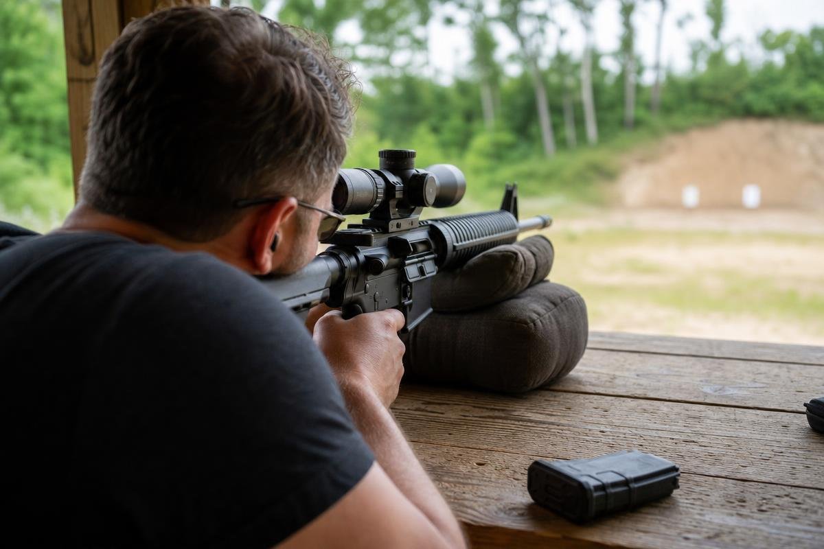 choosing a rifle range near Denison for proper zeroing