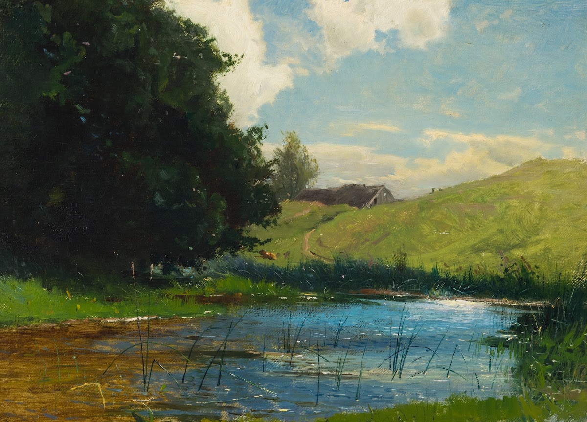Landscape at Köpingebro near Ystad 1876