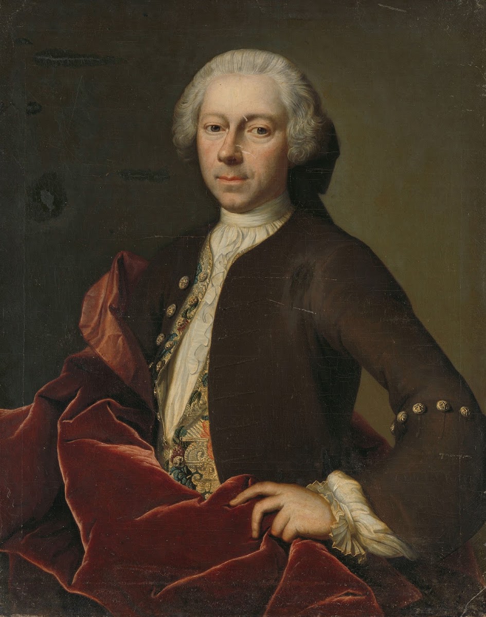 Portrait Of Pieter Parker Alderman Burgomaster And Councilor Of Goes 1742