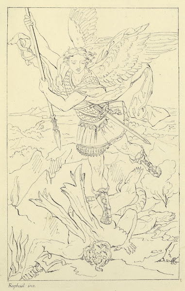 Der heilige Michael den Teufel niederwerfend ca 1807