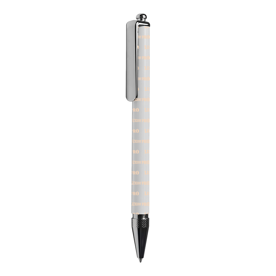 Bright Chrome Heat Transfer Pen with Hanger and No Silicone Cap