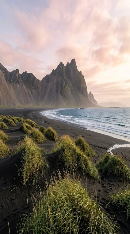 Vestrahorn Mountain and Black Sand Beach