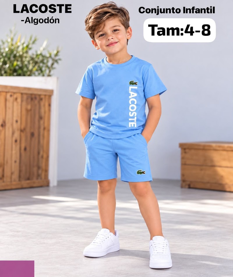 Conjunto infantil remera y short de algodón · foto 2