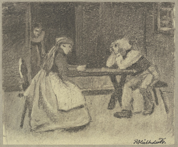 Jägerblut Mann und Frau sitzen an einem Tisch