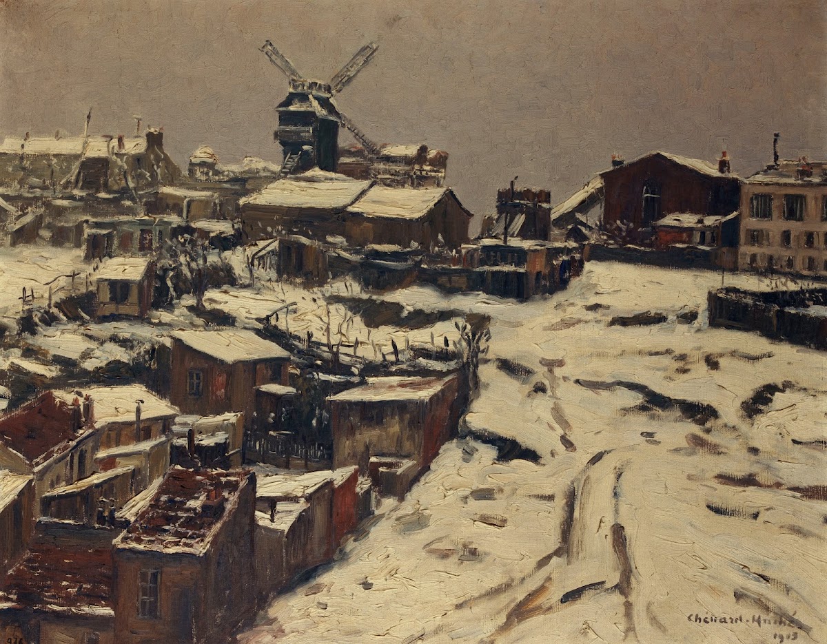 Montmartre effet de neige 1903