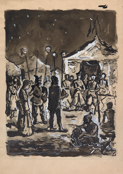 Scena historyczna  w obozie wojsk tureckich 1929 1940