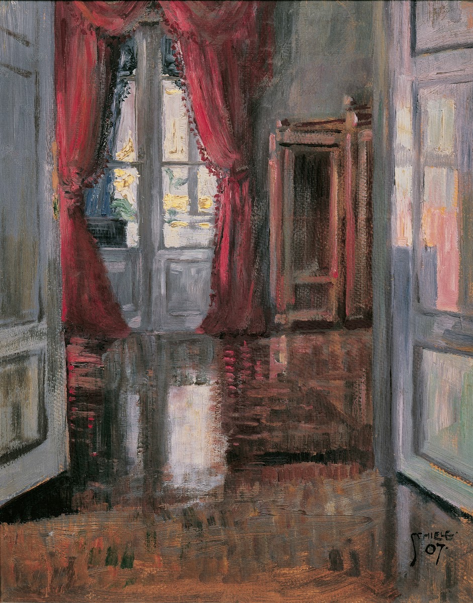 Blick in die Wohnung von Leopold und Marie Czihaczek 1907
