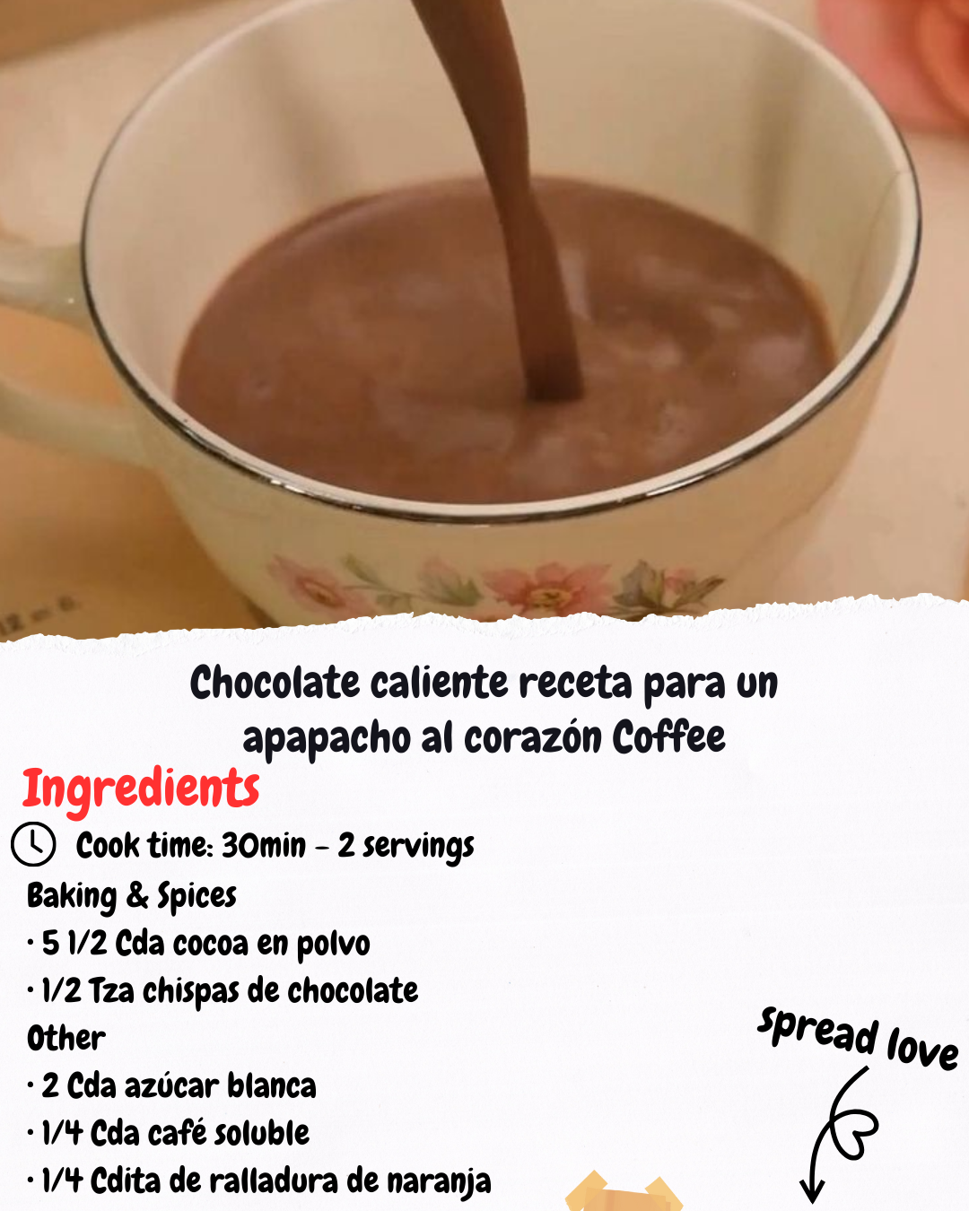 Chocolate caliente receta para un apapacho al corazón Coffee
