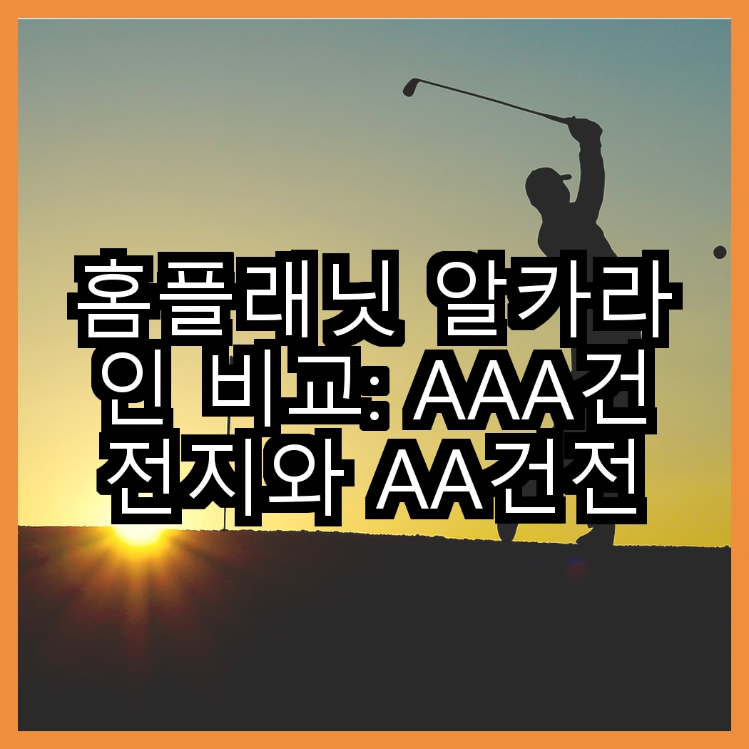 홈플래닛 알카라인 비교: AAA건전지와 AA건전지, 어떤 선택이 더 효율적일까? 썸네일