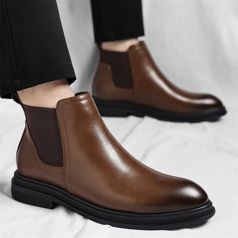 Gefütterte Herren-Chelsea-Boots, robust