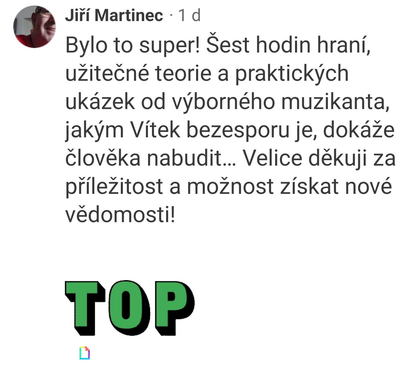 Recenze — Jiří Martinec