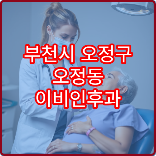 부천시 오정구 오정동 이비인후과 야간진료 가능한 곳