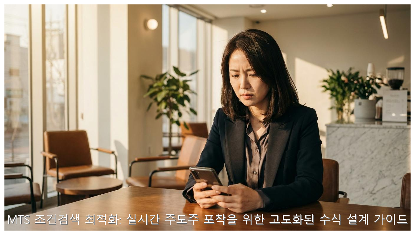 MTS 조건검색 최적화: 실시간 주도주 포착을 위한 고도화된 수식 설계 가이드 핵심 안내 및 분석 인포그래픽 (2)