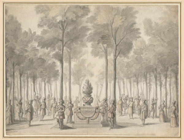 Design for the Divertissement from La Pastorale First Entrée of the opera ballet