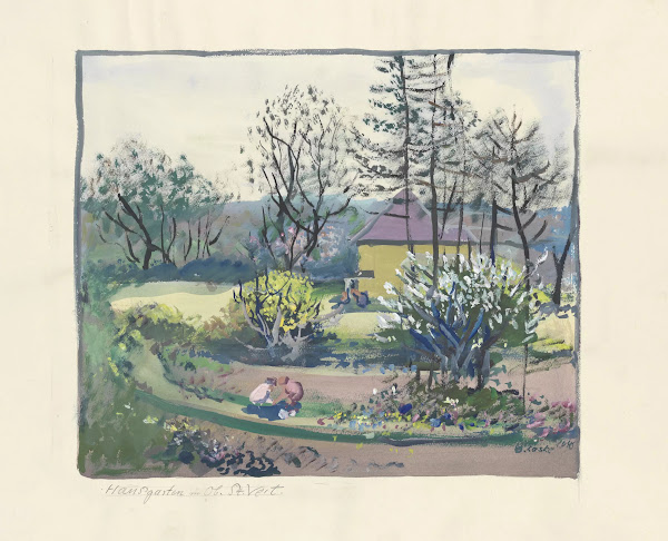 Hausgarten in Ober St Veit 1930