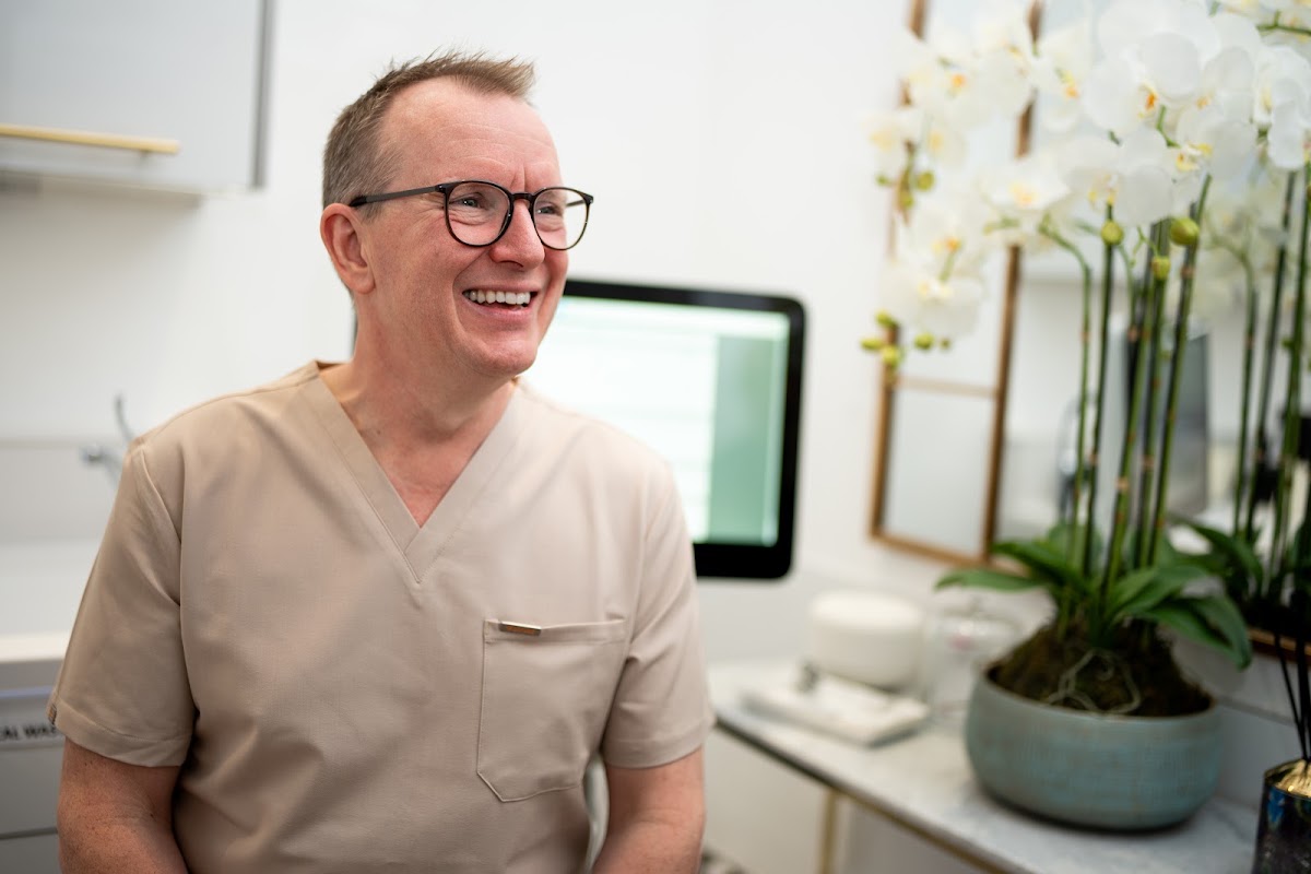 Dr. Barry Oulton in the dental chair