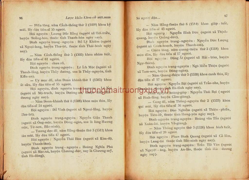 Lược khảo khoa cử Việt Nam (1968) - Trang 49