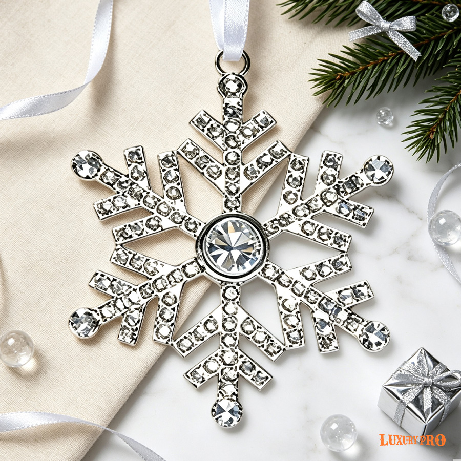 Snowflake Christmas Tree Projection Ornament