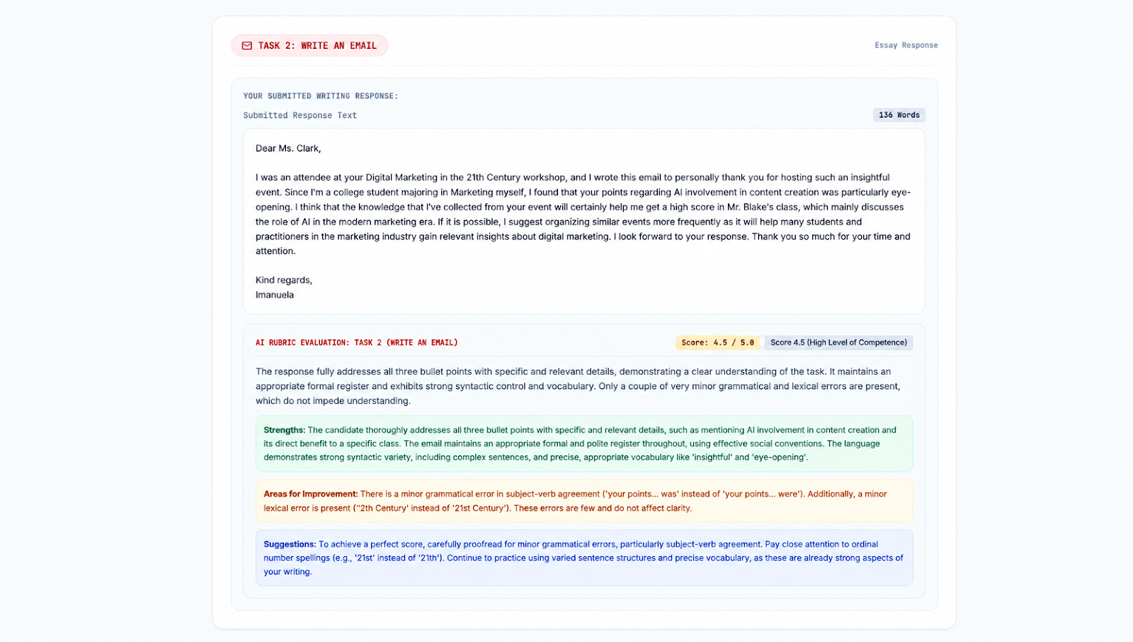 Personalized AI Feedback & Recommendation