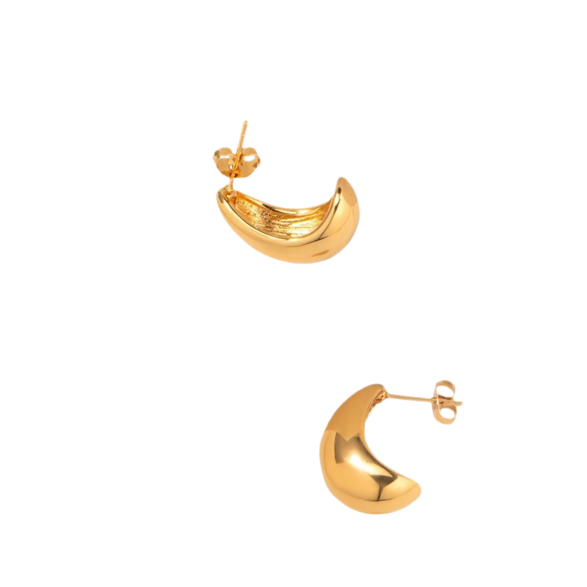 Crescent Moon Earrings made of Stainless Steel