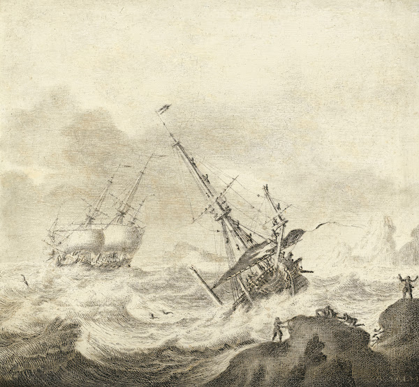 Shipping On A Stormy Sea