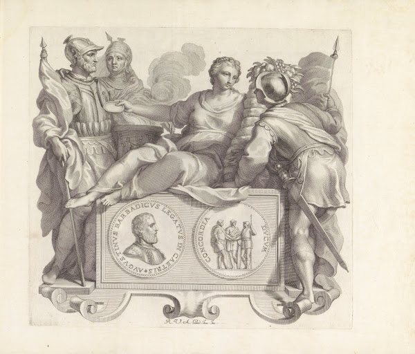 Portret van Marco Barbarigo en de Geest van het Romeinse volk 1673 1743