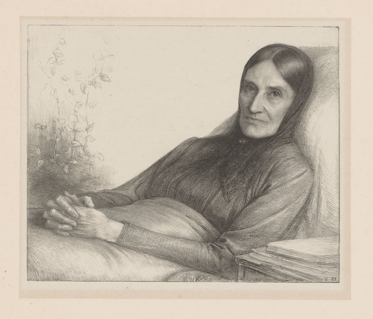 Portret van Elisabeth Ragazzi van den Wall Bake 1899