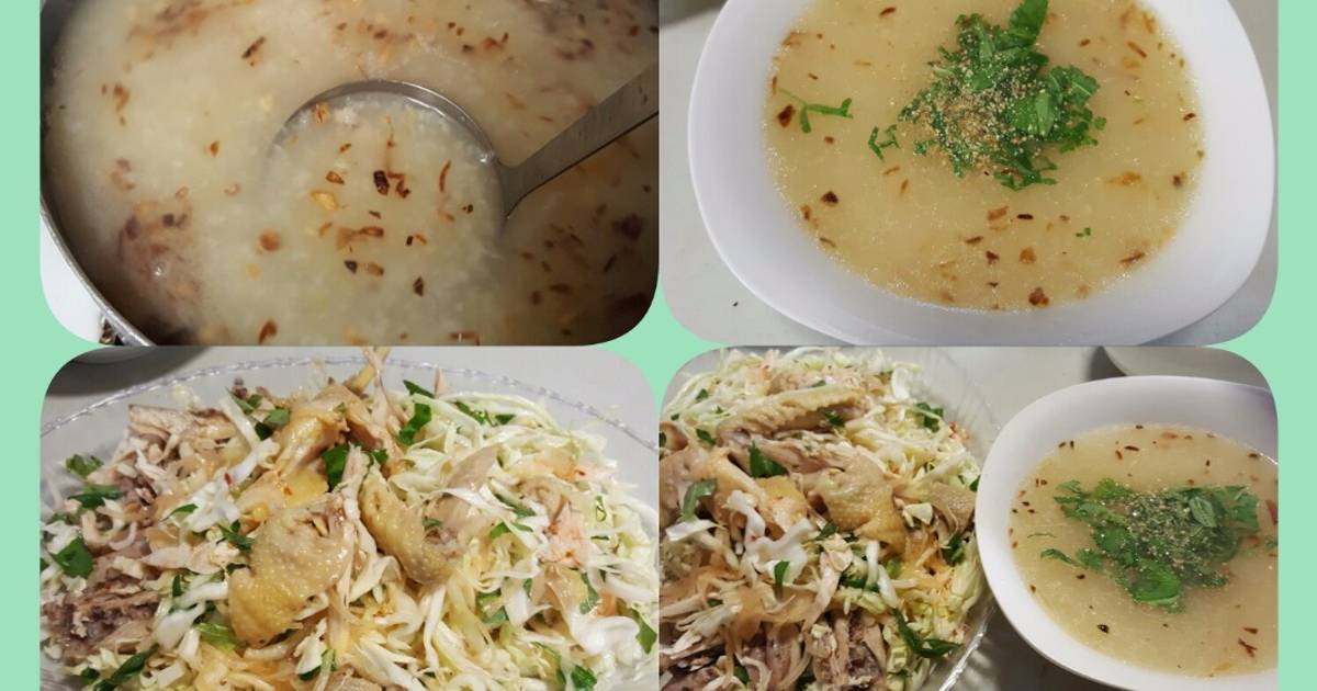 Cháo cả nồi, gà nửa con :D