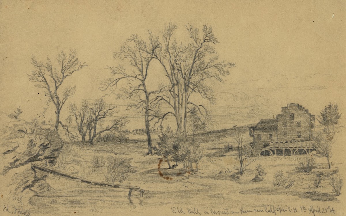 Old mill on Mountain Run near Culpepper Court House Va Apr 21 1864 1864