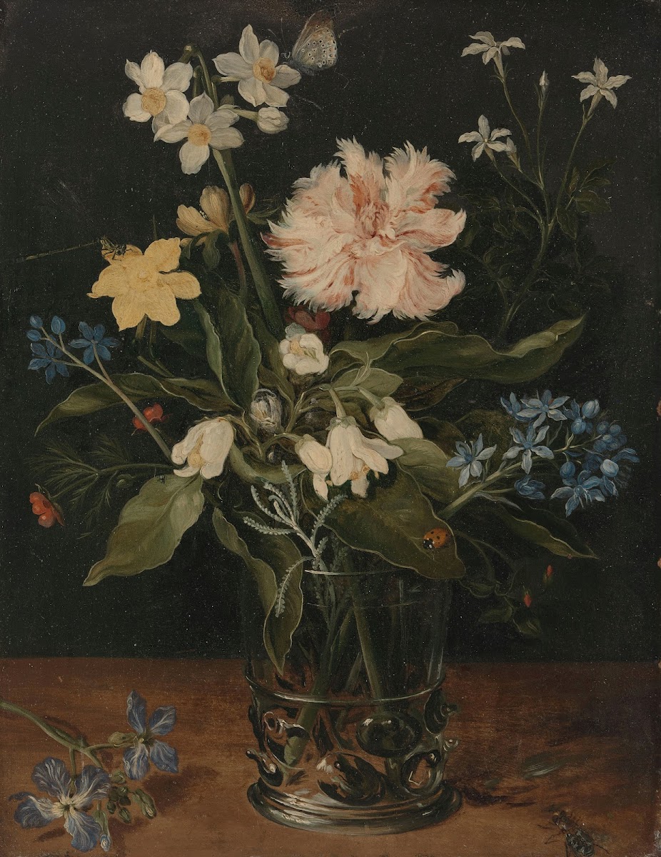 Still Life with Flowers in a Glass c 1625   c 1630
