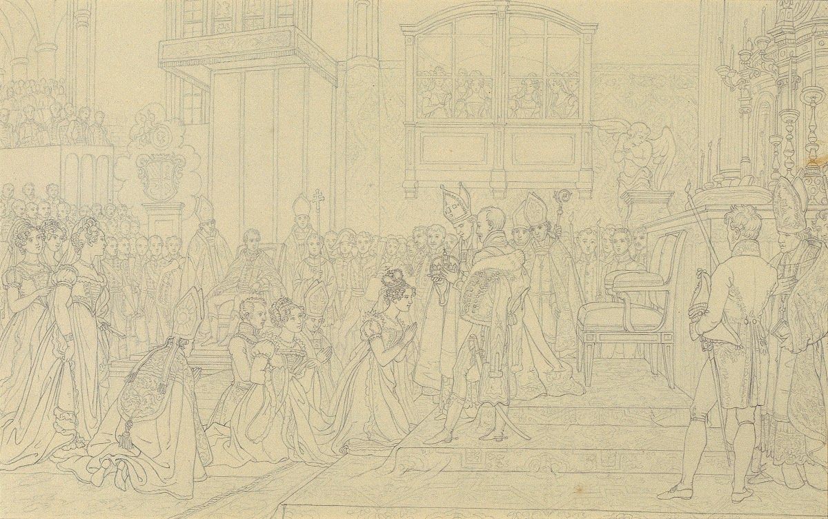 Krönung der Kaiserin Carolina Augusta in Pressburg 1825