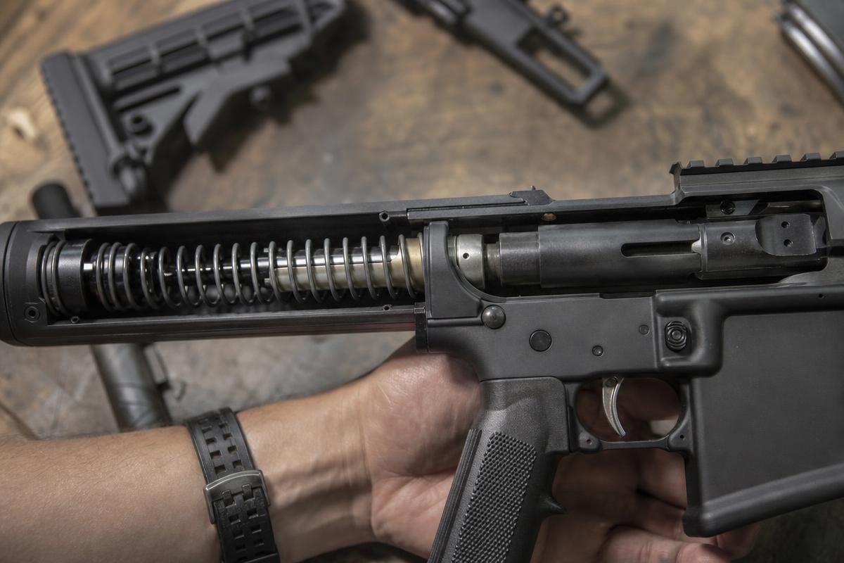 AR-15 buffer weight firing cycle and bolt carrier movement