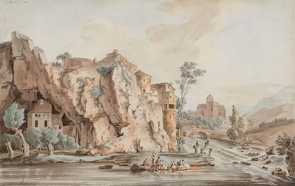 Landschaft bei Vaucluse in den französischen Seealpen 1768