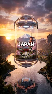 Cyberpunk Neon City Street at Night