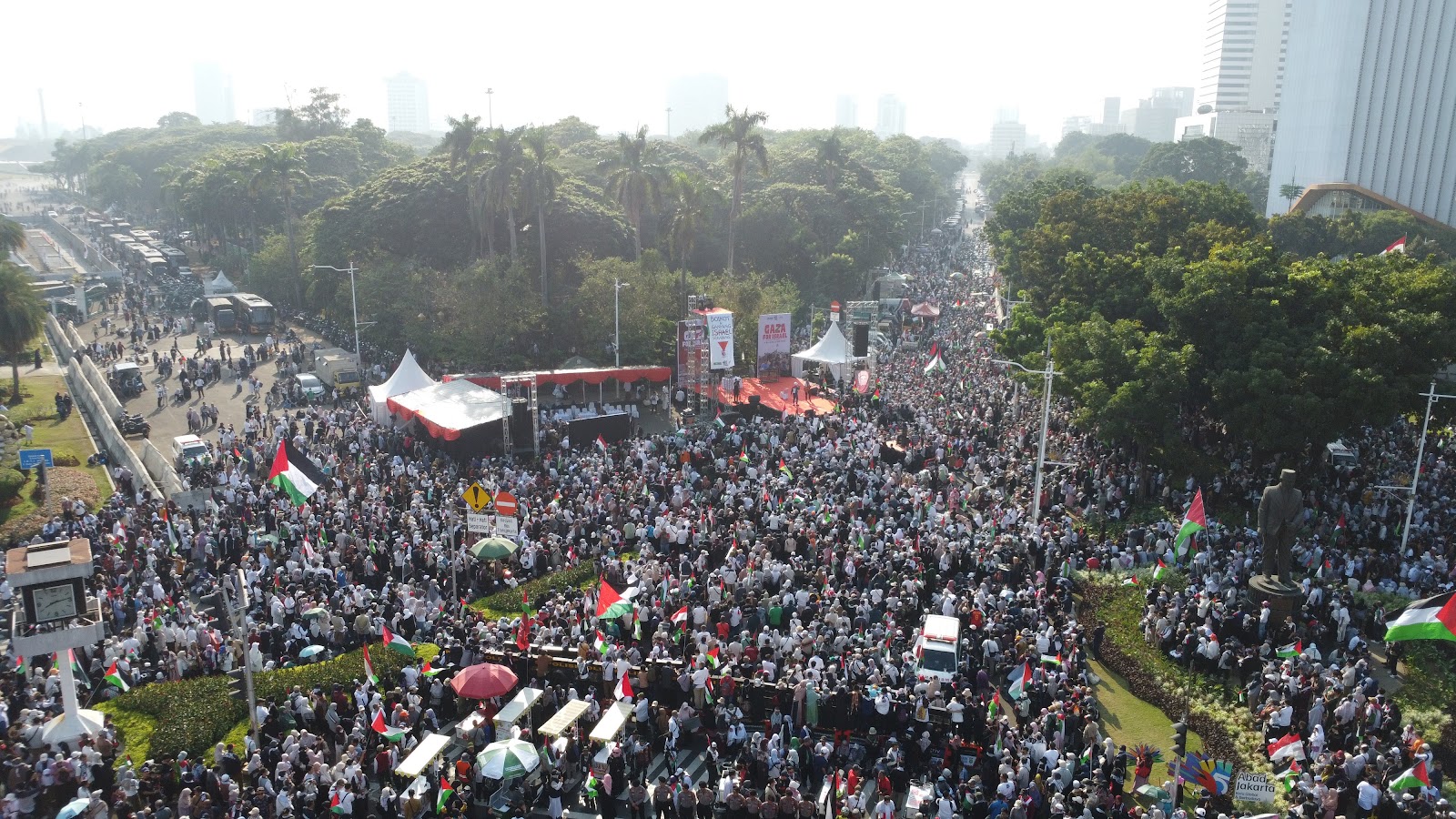 Buntut Deportasi Tokoh Palestina, Aksi "Gaza for Israel: Jika Kita Tetap Diam" Desak Konsistensi Politik Bebas Aktif RI