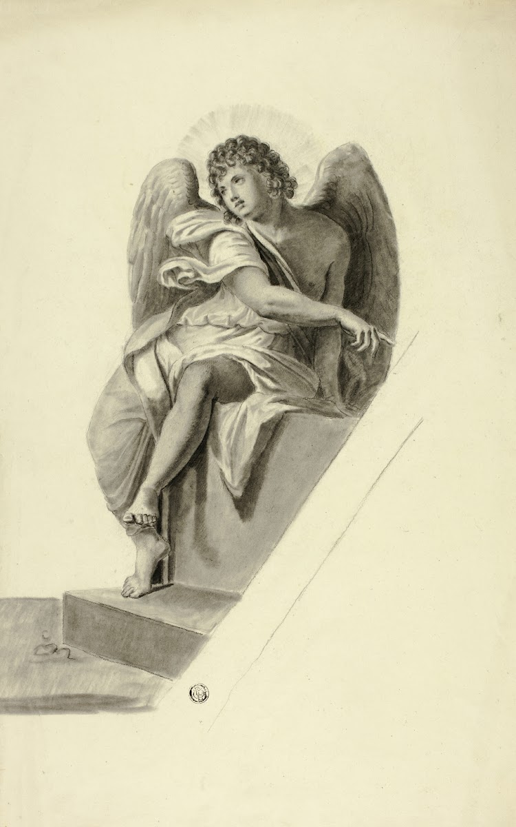 Angel Seated by Tomb
